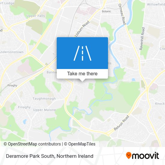 Deramore Park South map