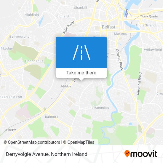 Derryvolgie Avenue map
