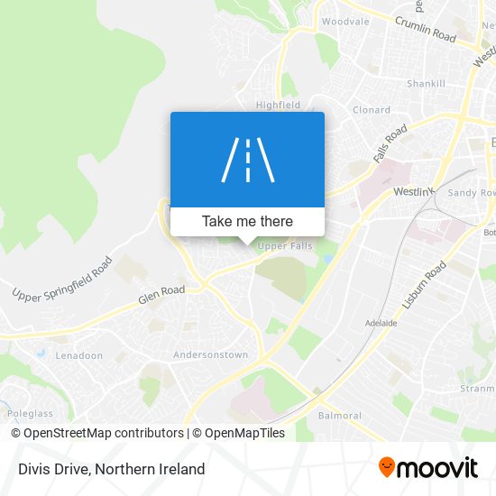 Divis Drive map