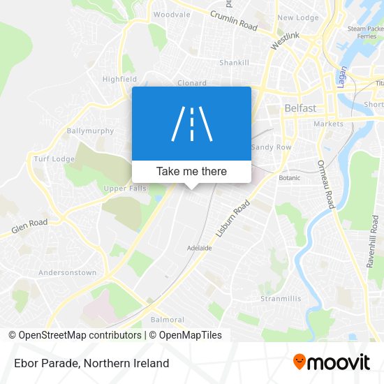 Ebor Parade map