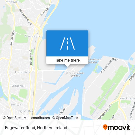 Edgewater Road map