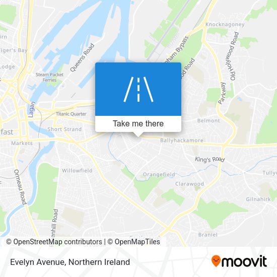 Evelyn Avenue map