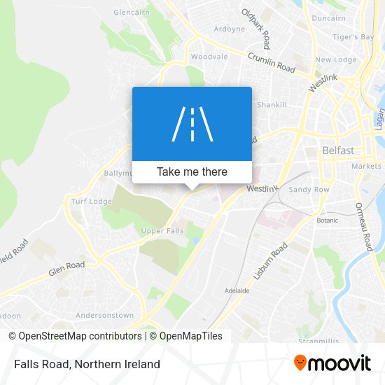 Falls Road map