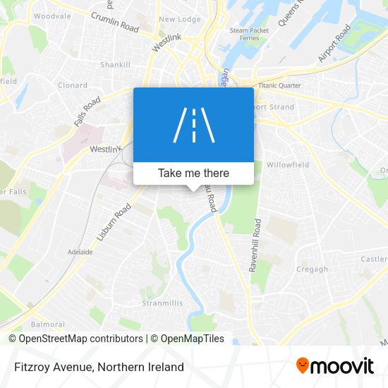 Fitzroy Avenue map