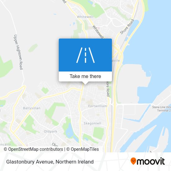 Glastonbury Avenue map