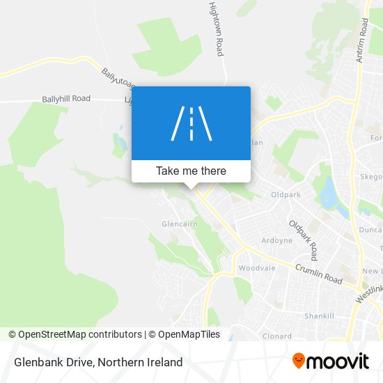 Glenbank Drive map