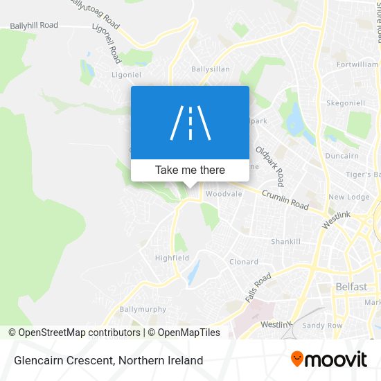 Glencairn Crescent map