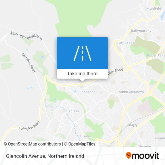 Glencolin Avenue map