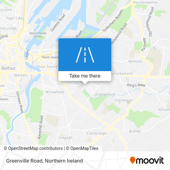 Greenville Road map