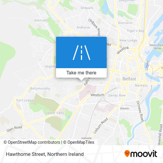 Hawthorne Street map