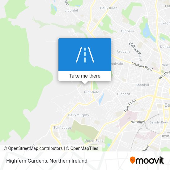 Highfern Gardens map