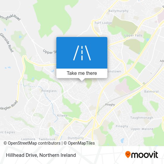 Hillhead Drive map