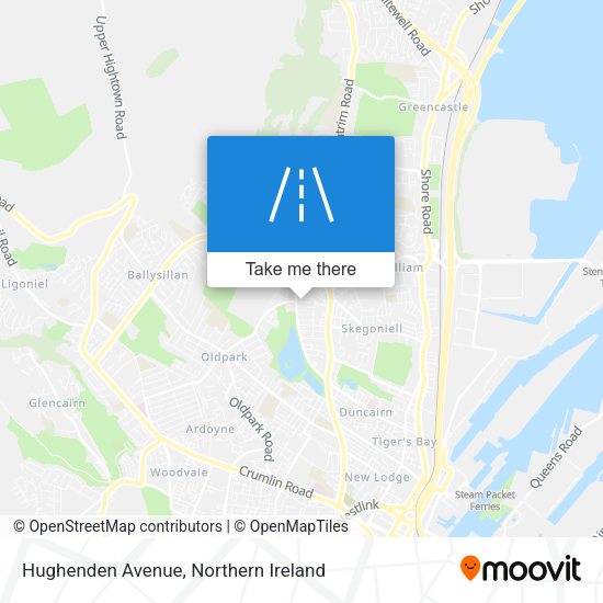 Hughenden Avenue map
