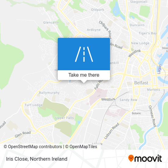 Iris Close map