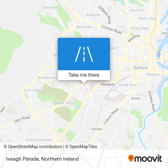 Iveagh Parade map