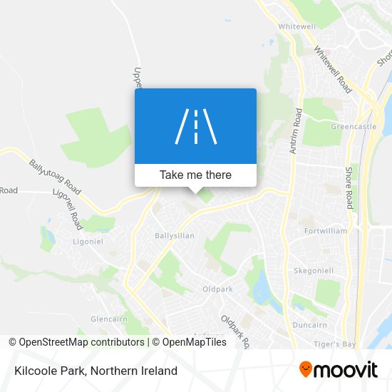 Kilcoole Park map