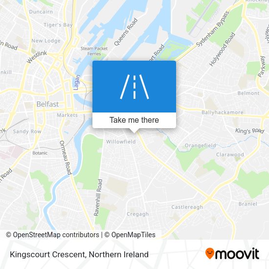 Kingscourt Crescent map