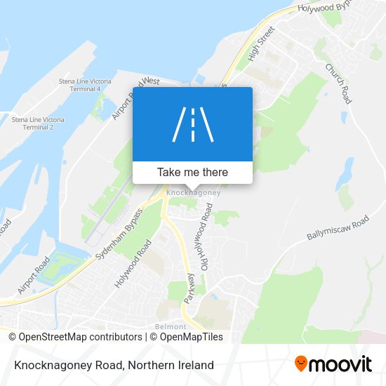 Knocknagoney Road map