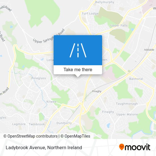 Ladybrook Avenue map