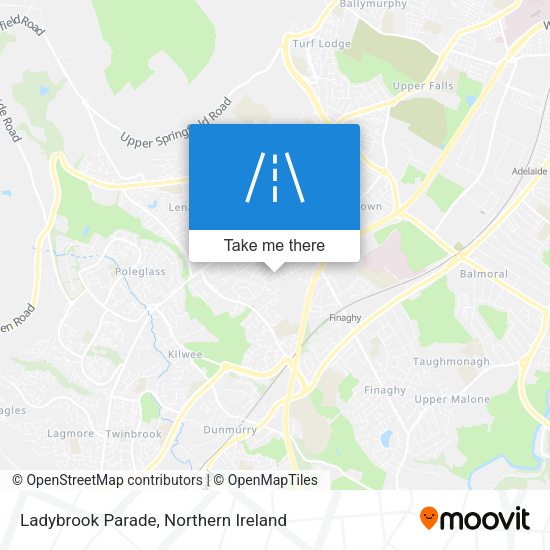 Ladybrook Parade map