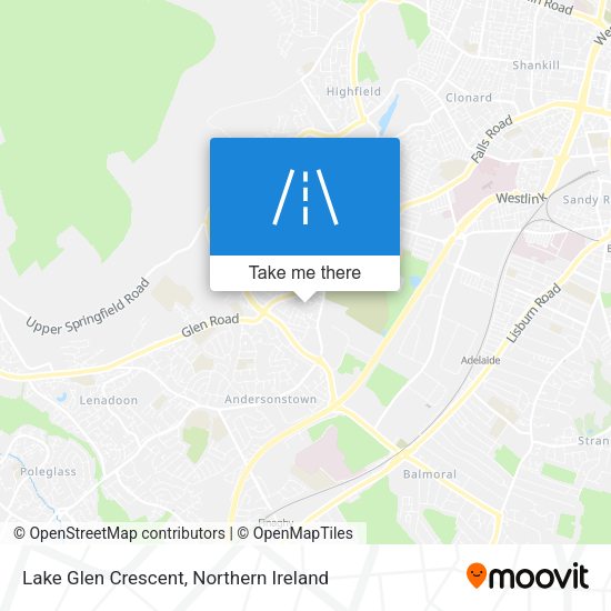 Lake Glen Crescent map