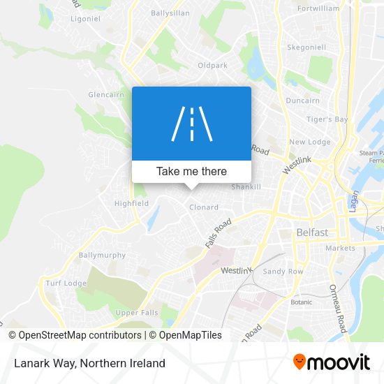 Lanark Way map