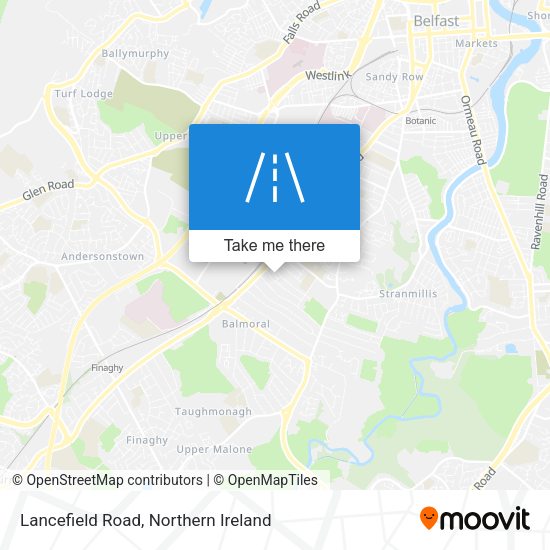 Lancefield Road map