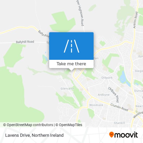 Lavens Drive map