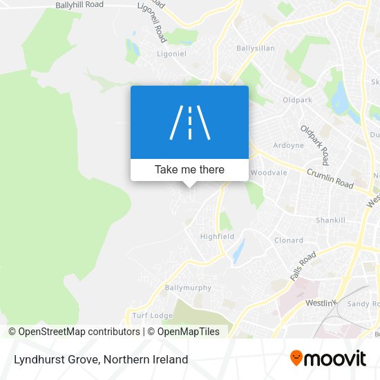 Lyndhurst Grove map