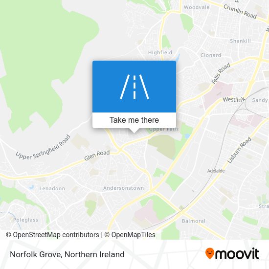 Norfolk Grove map