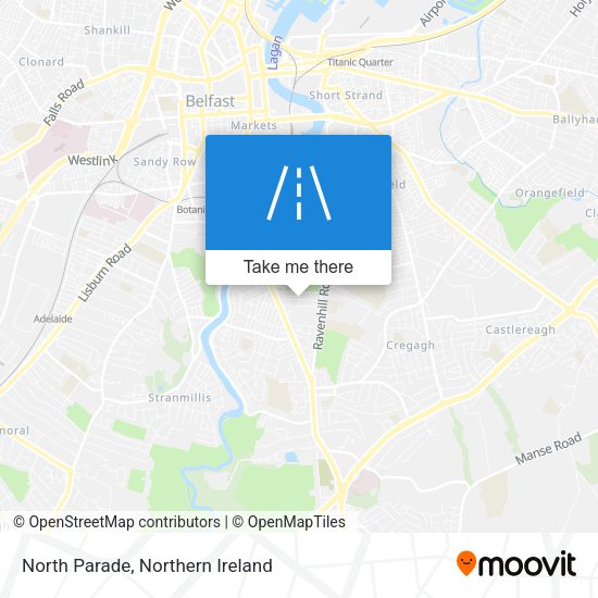 North Parade map