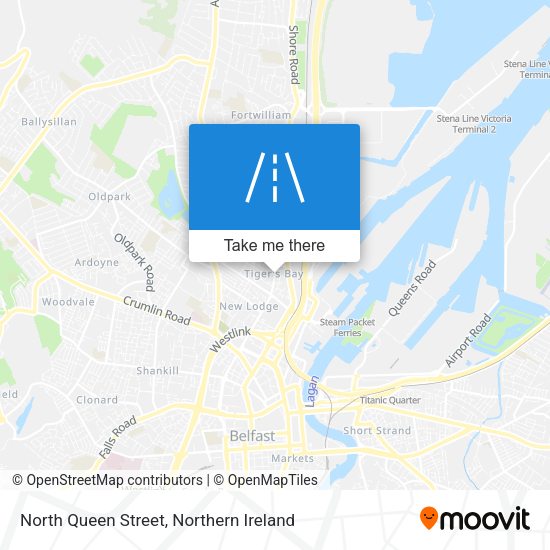 North Queen Street map