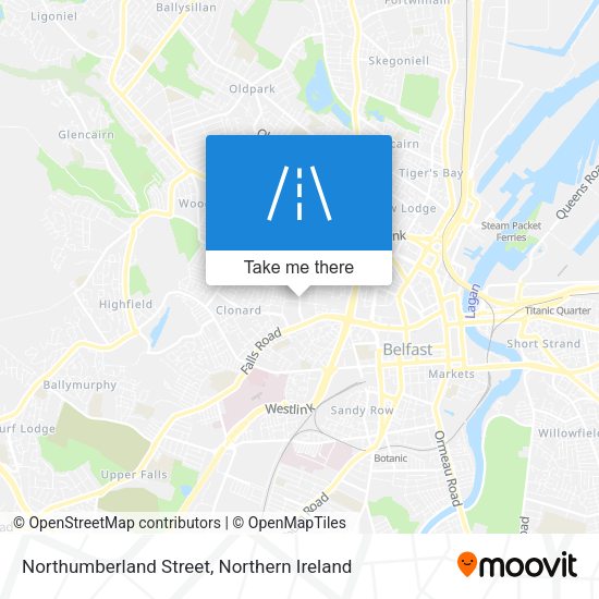 Northumberland Street map