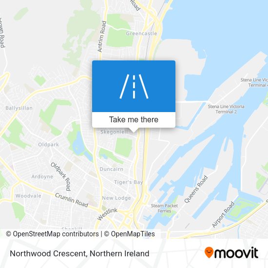 Northwood Crescent map