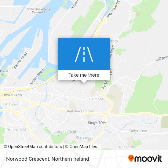 Norwood Crescent map