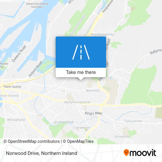 Norwood Drive map