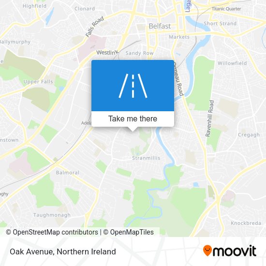 Oak Avenue map