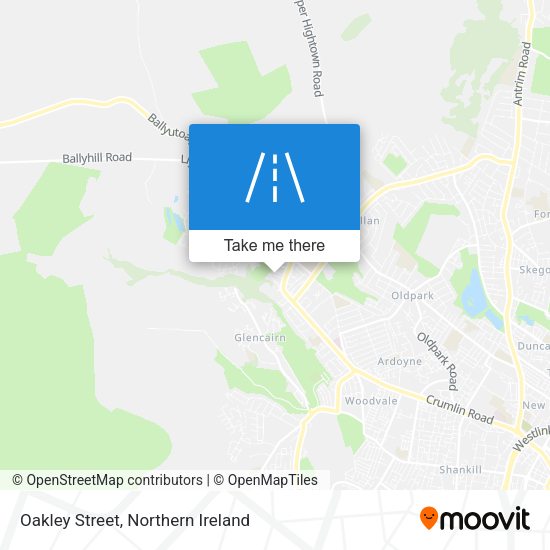 Oakley Street map