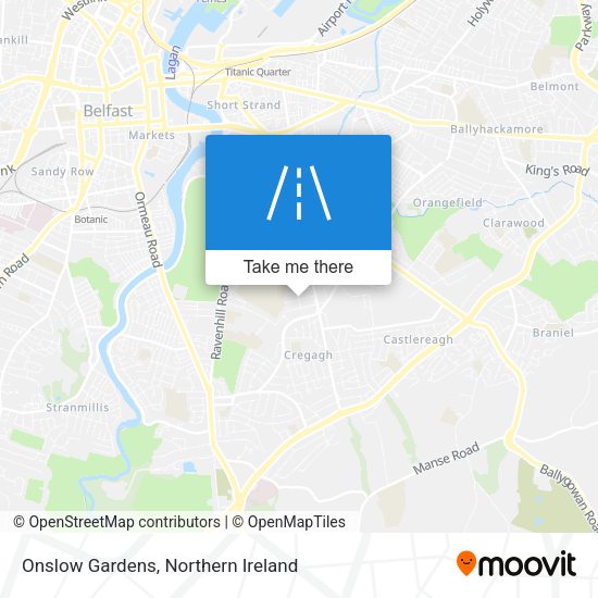Onslow Gardens map