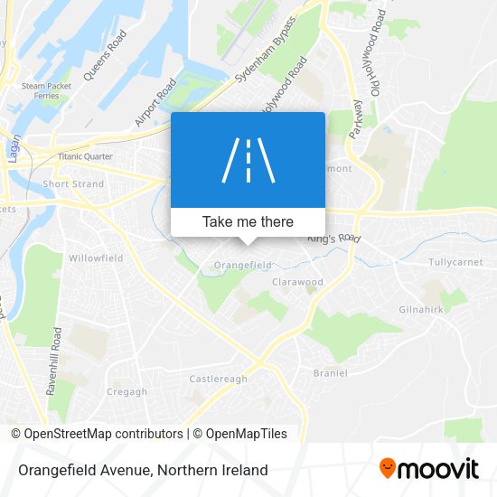 Orangefield Avenue map
