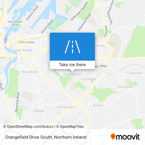 Orangefield Drive South map