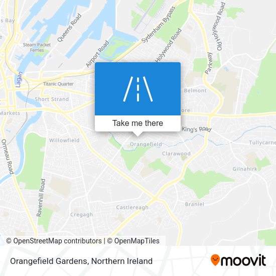 Orangefield Gardens map