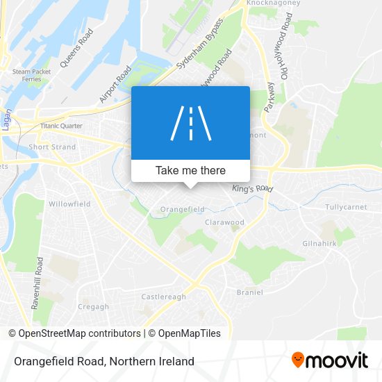 Orangefield Road map