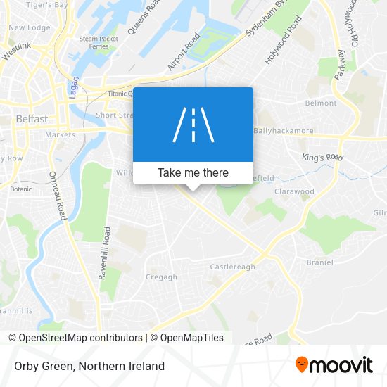 Orby Green map