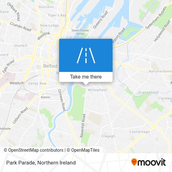 Park Parade map