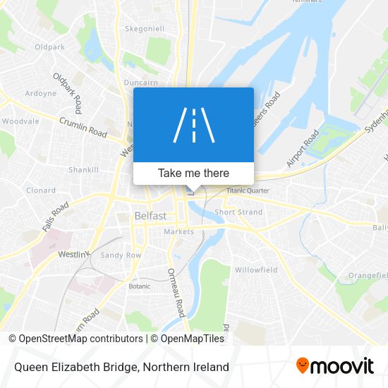 Queen Elizabeth Bridge map