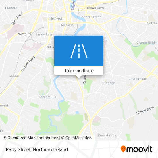Raby Street map