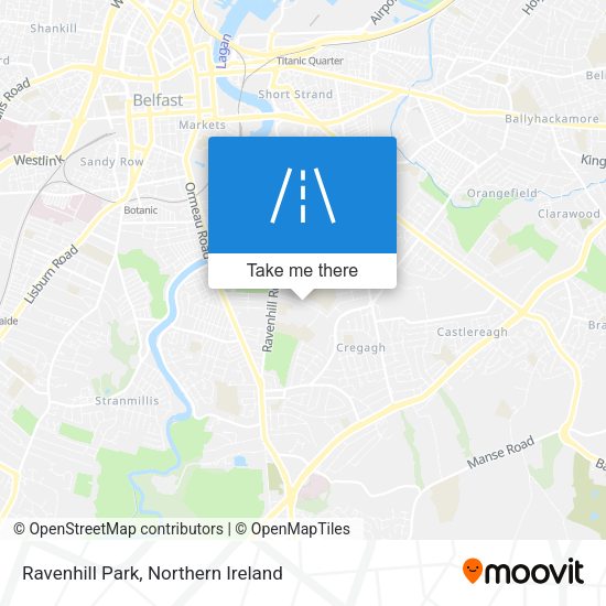 Ravenhill Park map