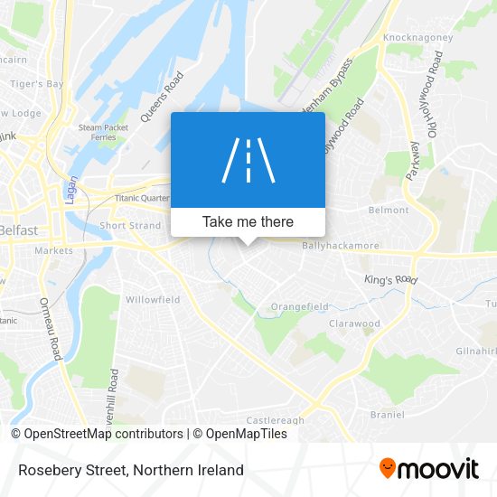 Rosebery Street map