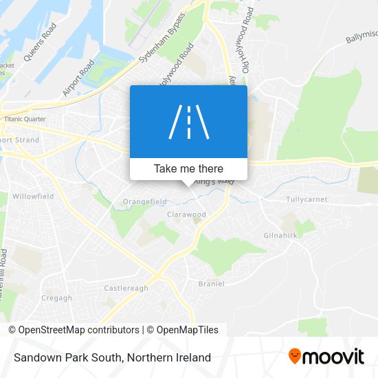 Sandown Park South map